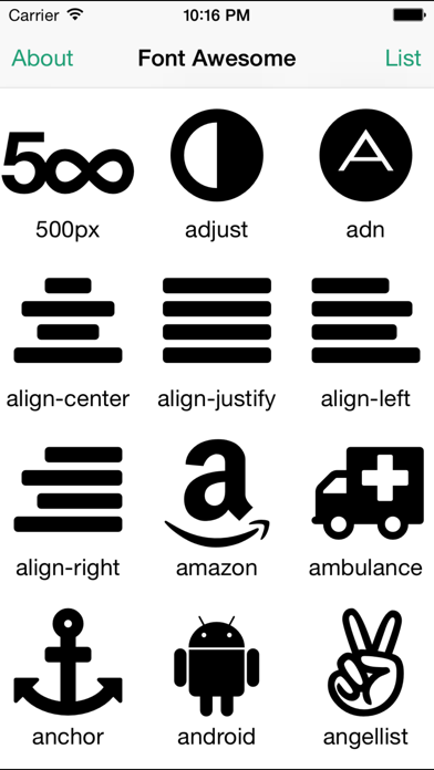 Screenshot #2 pour Font Awesome Cheat Sheet