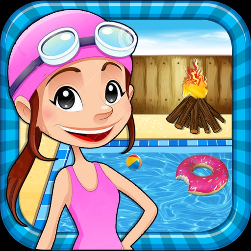Pool Party & Bonfire - BBQ cooking adventure & chef game icon