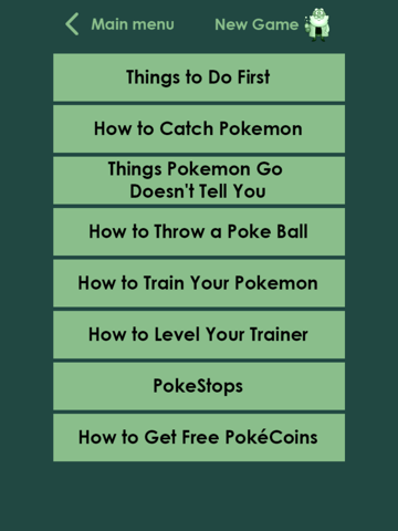 Tips for Pokemon Go! Guide, Cheats and Secrets! iPad screenshot 2 - Reference app