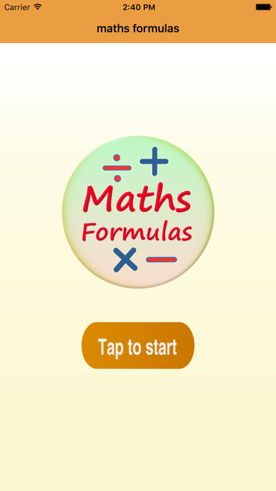 Screenshot #1 pour Best Math Formulas