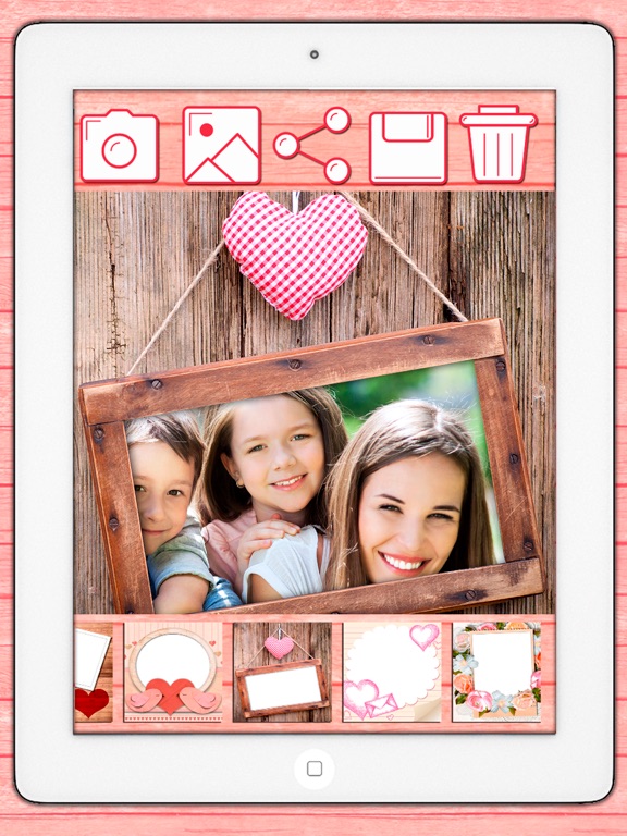 Mother’s day frames – greetings cards for your mum iPad screenshot
