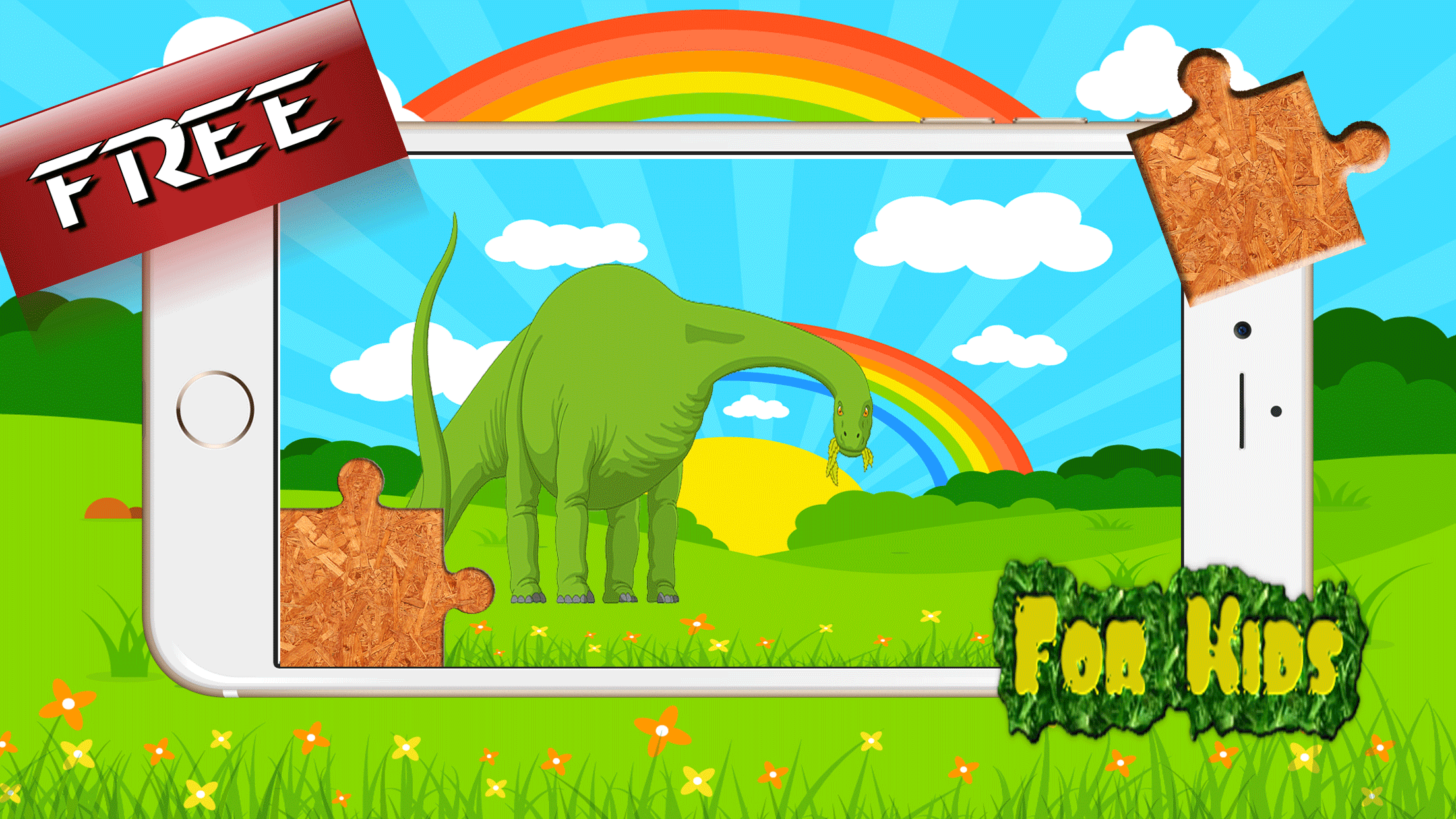 Dinosaur Rex Jigsaw Puzzle Farm - Fun Animated Kids Jigsaw Puzzle with HD Cartoon Dinosaurs screenshot 3