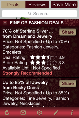 Jewelry Deals & Jewelry Store Reviews screenshot 2