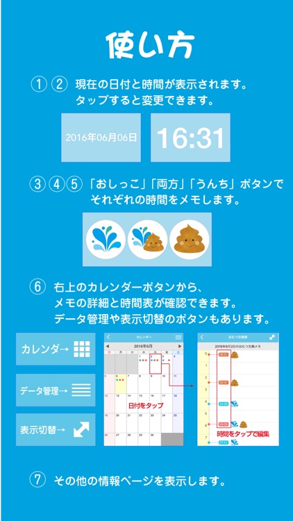 おむつチェッカー：育児ママのためのおむつチェックメモアプリ