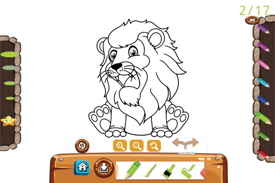 Animal Coloring Book Zoo for Kids and Preschool Toddler Games for Free screenshot 4