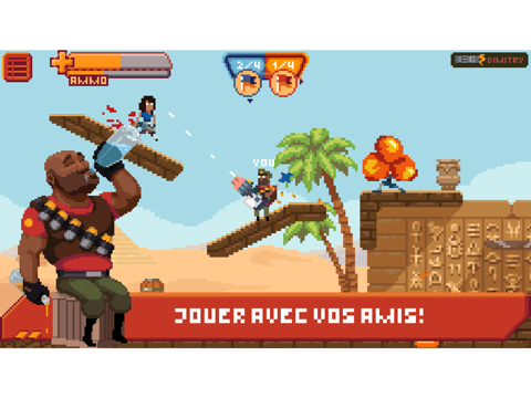 Screenshot #4 pour Gangfort - 2D en ligne de plate-forme de tir