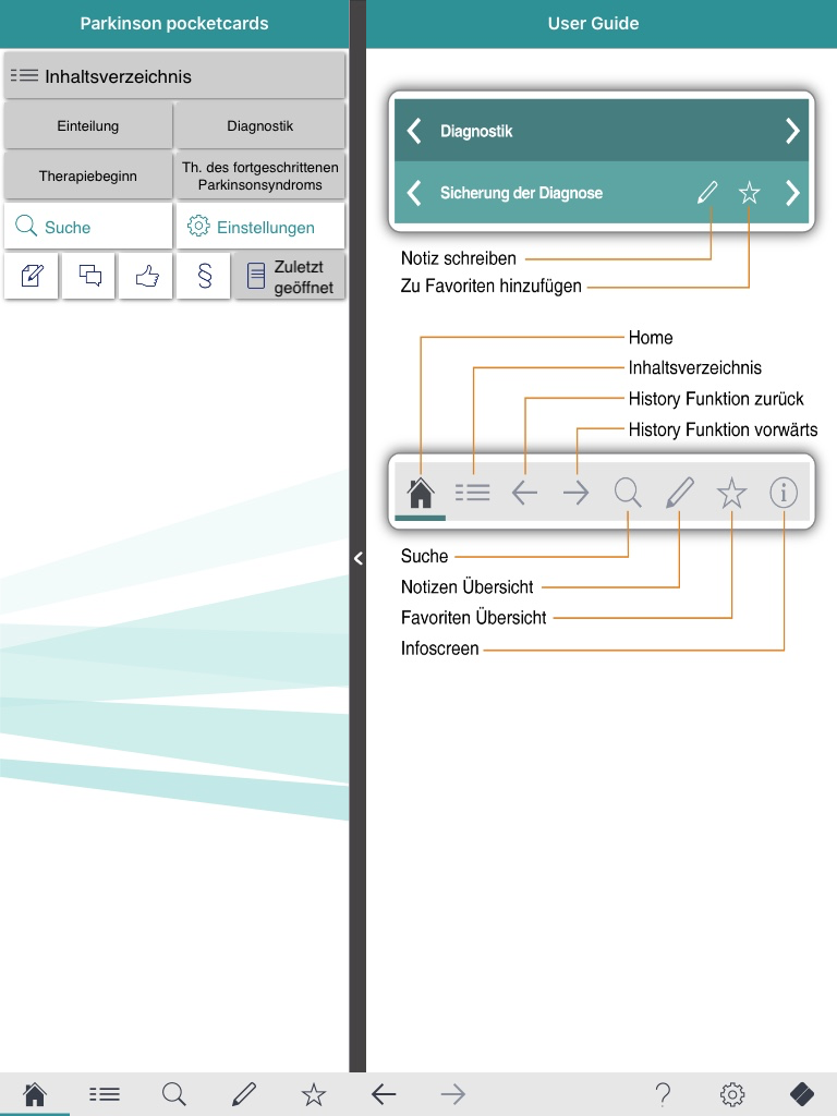 Parkinson pocketcards screenshot 6