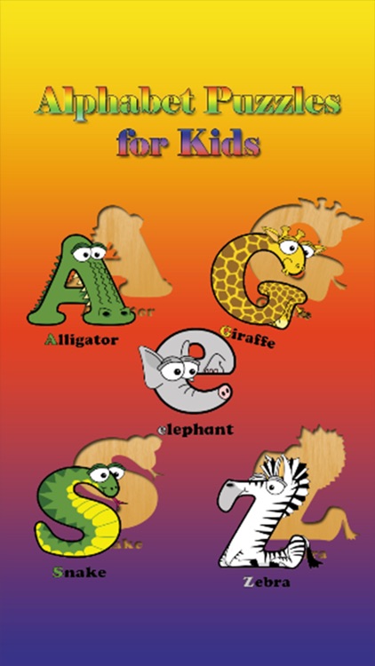 Animal Puzzle Game for Toddler - English Alphabet Kids Learning
