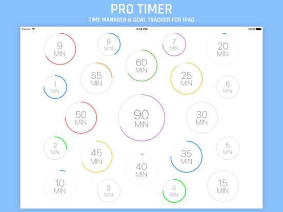 Screenshot #4 pour Pro Timer - Time Manager & Goal Tracker