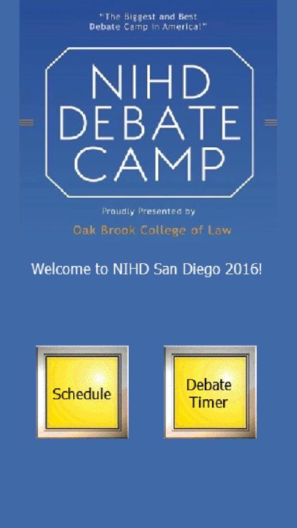 NIHD Debate Camp