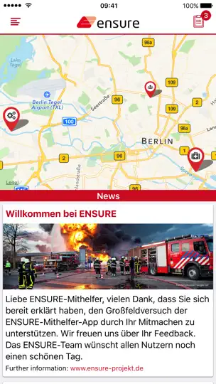 Screenshot von ENSURE auf dem iPhone 1