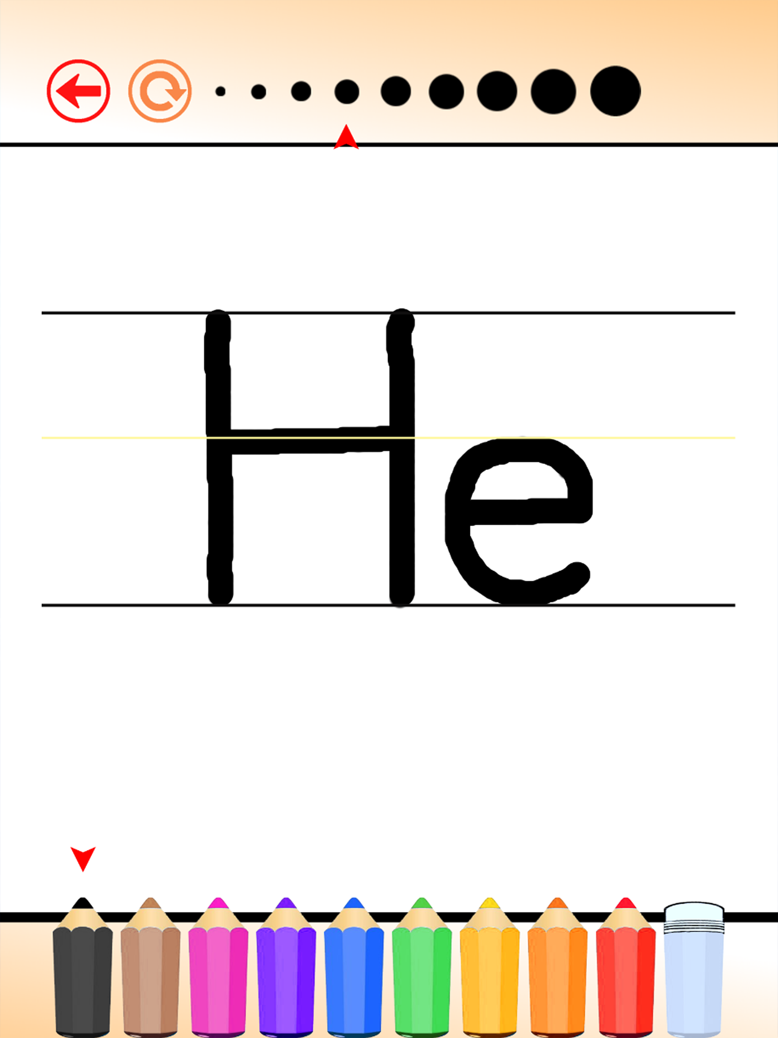 The English HD for Children: Learn to write the letters ABC and English words used