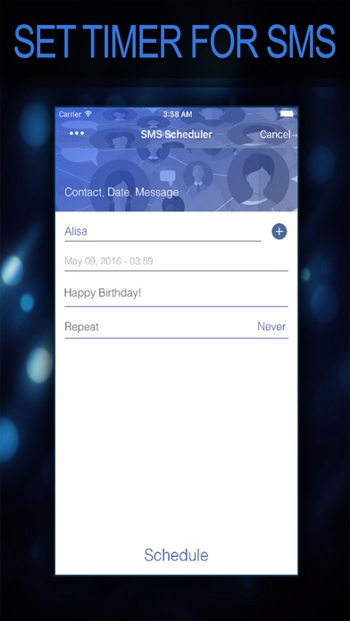 Screenshot #1 pour Text it - Sms Timer App To Send Scheduled Message