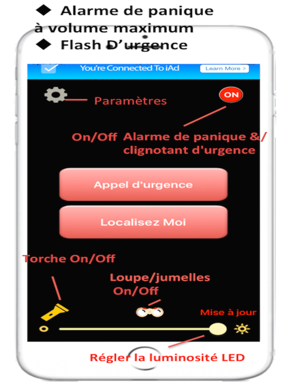 Screenshot #5 pour SafetyLight ( Safety Light ) - Sécurité Personnelle