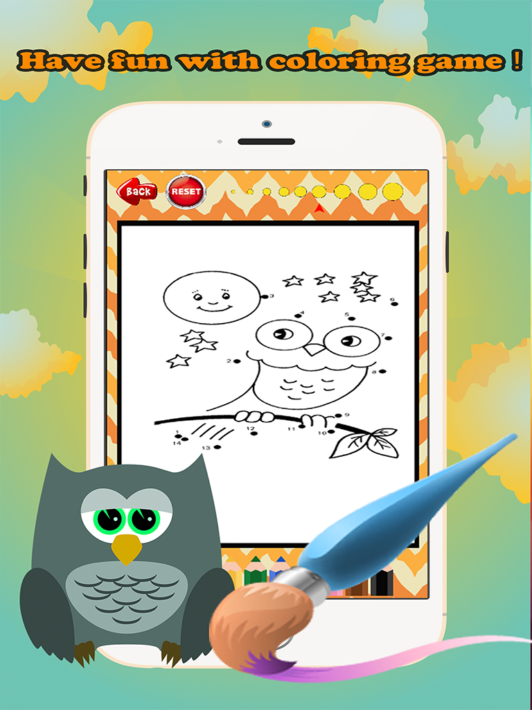 Brain dots Coloring Book - coloring pages dot games free for kids and toddlers screenshot 7
