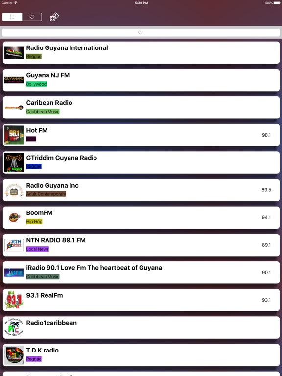 Guyana Radio - BOOM FM iPad screenshot 4 - Music app