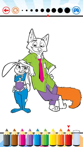 Game screenshot Coloring Book For Kid Education Game - Nick and Judy Edition Drawing And Painting Free Game HD mod apk
