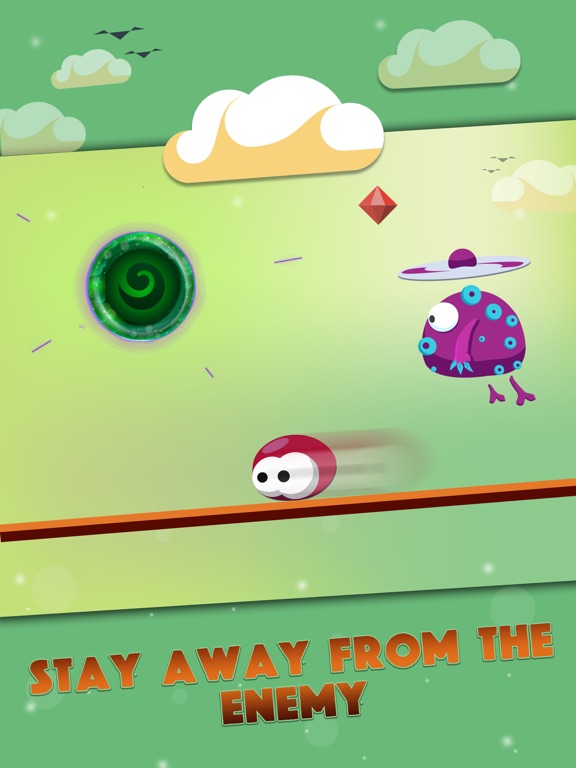 Super bird jump - Stay focused in the Hardest Portal-Game Ever iPad screenshot