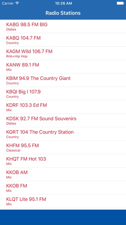 Radio New Mexico FM - Streaming and listen to live online music, news show and American charts from the USA