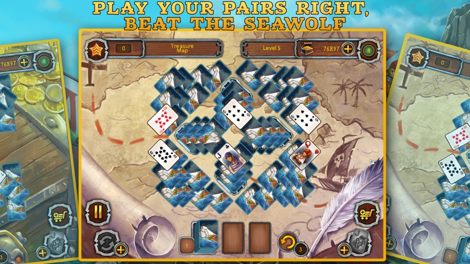 #2. Pirate's Solitaire 2. Sea Wolves Free (iOS) 来自: 8Floor