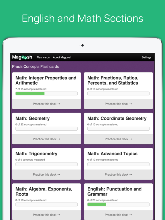 Screenshot #4 for Praxis Core Flashcards