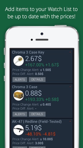 Market for CS GO - Monitor prices of skins & items from Counter Strike Global Offensive on STEAM Community - Lite versionのおすすめ画像1