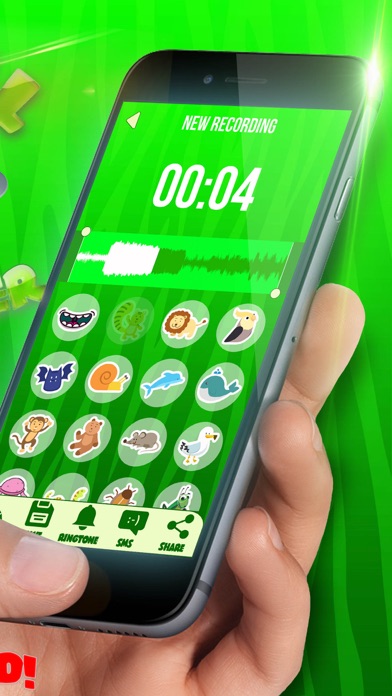 Screenshot #2 pour Animaux Voix Changeur - Modificateur De Super Drôle Et Effrayant Son Avec Effets