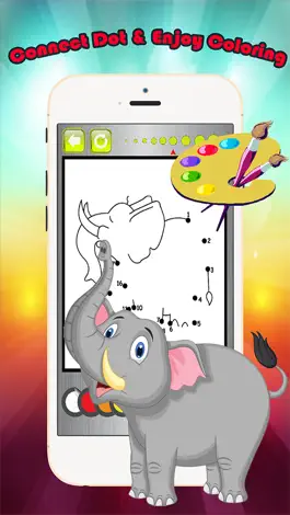 Game screenshot Animals Dot to Dot Coloring Book - Kids free learning games apk