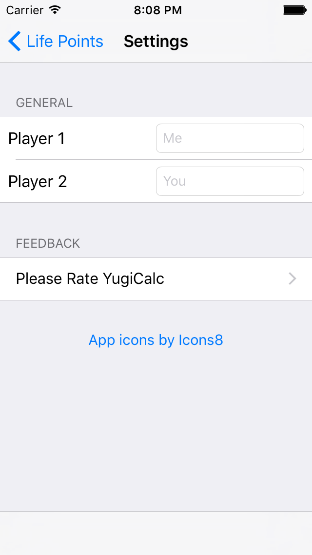 YugiCalc Life Point Calculator