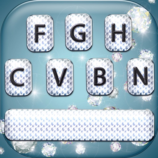 Diamond Keyboard Changer – Shiny Skins and Themes with Glitter Color Text Font.s icon