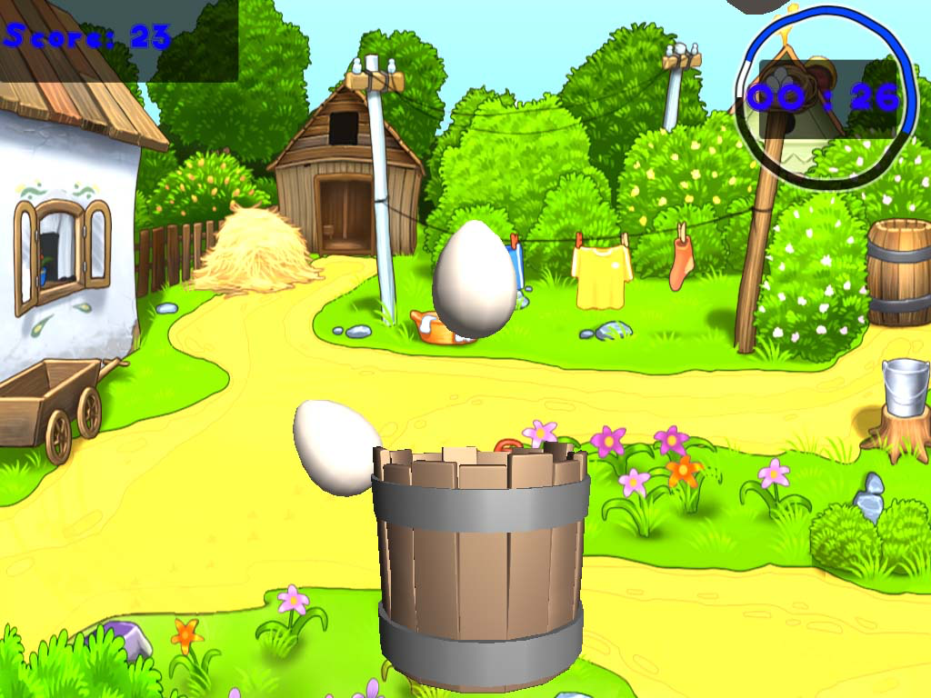 Golden Farm Egg Cather Rescue Free:Angry Chicken screenshot 8