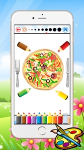 Food Coloring Book For Kids - All In 1 Drawing and Painting Free Printable Pages screenshot #2 for iPhone