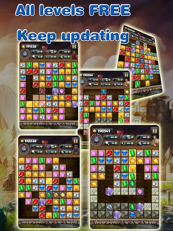 Super Gem Quest 2 Blast Mania iPad screenshot 4 - Games app