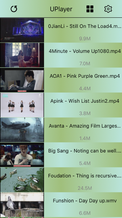 UVideoPlayer iPhone screenshot 4 - Entertainment app