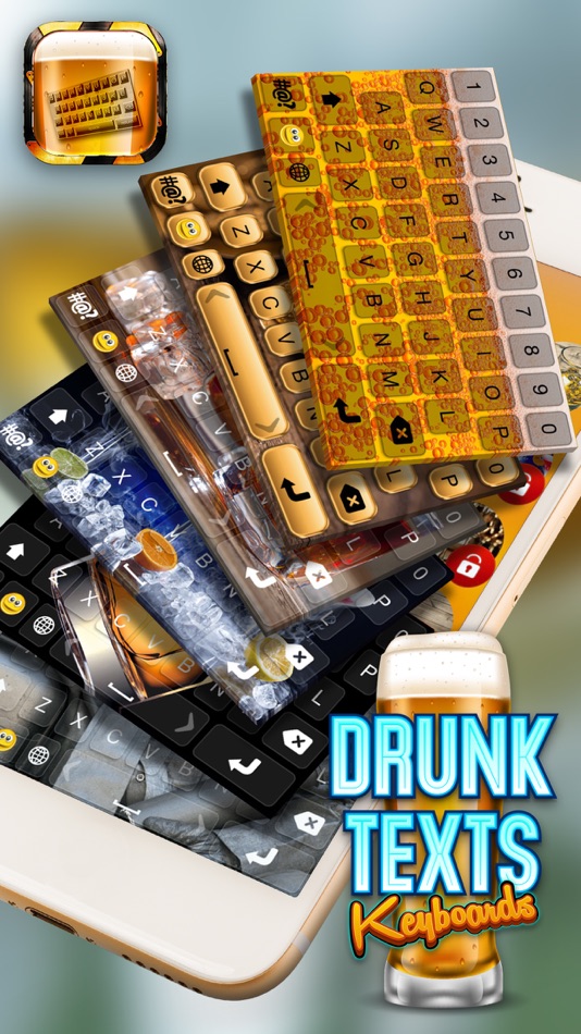 Drunk Texts Keyboard - Drunk'n'Typing SMS Savior App - 1.0 - (iOS)