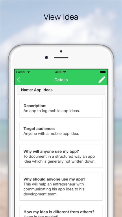 App Ideas - Document your mobile app ideas now!