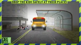 fast school bus driving simulator 3d free - kids pick & drop simulation game free iphone screenshot 3