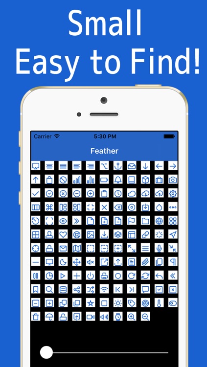 Feather Cheatsheet - Icon Font with tagline screenshot-3