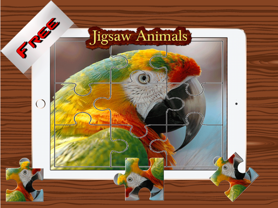 Animals Photo Jigsaw Puzzle - Magic Amazing HD Puzzle for Kids and Toddler Learning Games Free iPad screenshot