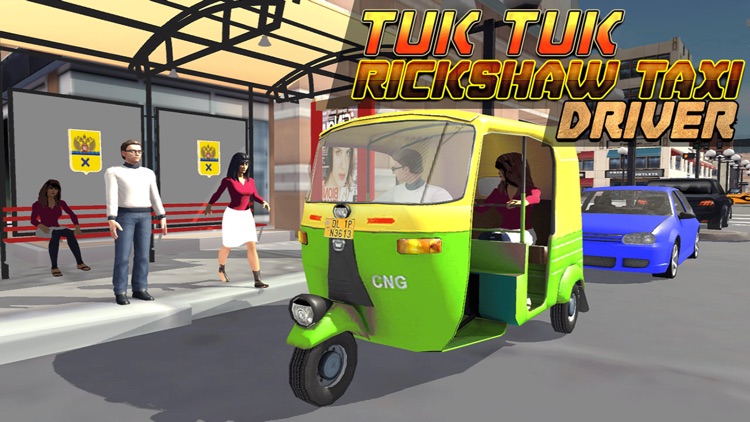 Tuk Tuk Auto Rickshaw Taxi Driver 3D Simulator: Crazy Driving in City Rush