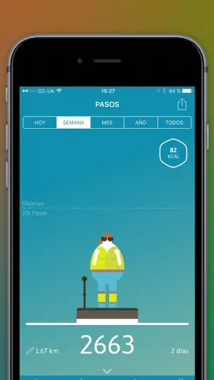 Captura de pantalla de Contador De Pasos / Calorías en iPhone 1