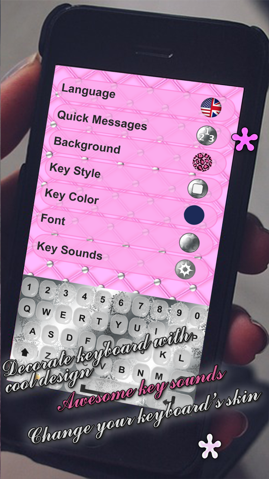#3. Free Fashionable Keyboard – Customize Your Keyboards with Fancy and Beautiful Color.s (iOS) 由: Milica Vuksanovic
