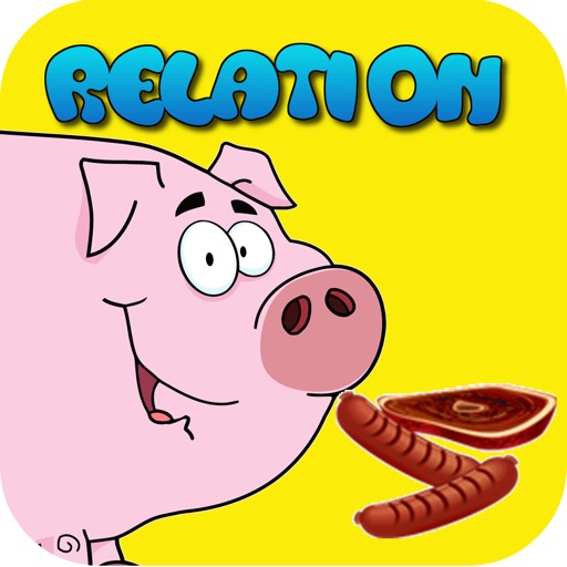 Animals relations : learning education games for child development fun and free icon