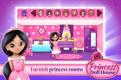 Princess Doll House Games: Design and Decorate Your Own Fantasy Castle for Kids and Girls screenshot 4