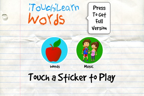 iTouchilearn Words Free for Preschool Reading, Spelling, Speech Skillsのおすすめ画像1