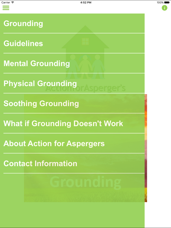 Screenshot #5 pour Action for Asperger’s Grounding