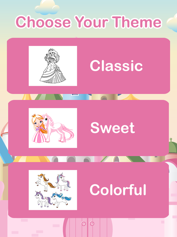 My Little Princess Coloring Book Games for Girls iPad screenshot