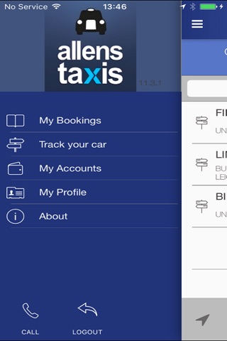 Allens Taxis screenshot 2