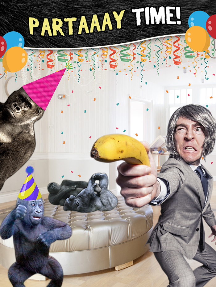 Photo knockout prank - legend of tarzan style lensselfie sticker maker free