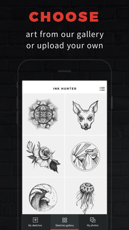 INKHUNTER try tattoo designs in augmented reality screenshot-0